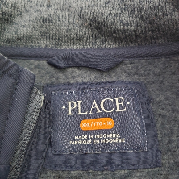The Children's Place Sweater Fleece Trail Jacket XXL - Picture 3 of 6